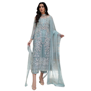 Nuevos diseños más exigentes Vestidos de estilo boutique pakistaní Mujeres Ropa de boda y fiesta Vestido Mujer Mangas largas Tallas grandes Adultos - Product Image 1