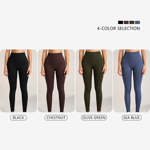 Mallas de Yoga de cintura alta sin costuras de primera calidad, pantalones de compresión para levantamiento de glúteos para mujer, ropa deportiva para correr, gimnasio y entrenamiento - Product Image 3