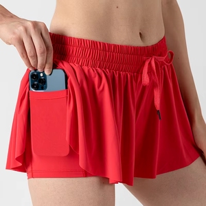 Falda Deportiva Transpirable de Verano para Mujer, Falda de Tenis con Vendaje y Bolsillos, Pantalones Cortos Deportivos para Entrenamiento, Correr, Golf, Combinación de Falda y Pantalones Cortos Deportivos - Product Image 5