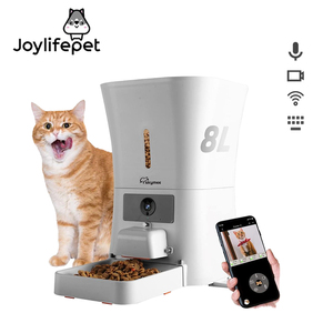 Skymee 8L Thông Minh Tự Động Pet Trung Chuyển 1080P Đầy Đủ HD Pet Máy Ảnh Điều Trị Dispenser Tầm Nhìn Ban Đêm 2-Cách Âm Thanh Wi-Fi Kích hoạt Cho iPhone - Product Image 1