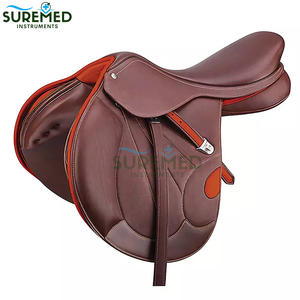 Premium Tack Shop Leather English Racing Jumping Horse <b>Saddle</b> Breathable Durable Reusable Multiple Colours Western - Product Image 5