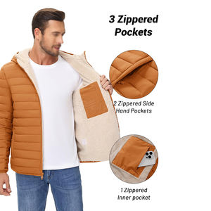 Veste matelassée streetwear grande taille pour hommes nouveau style Offre Spéciale veste matelassée pour hommes vêtements de mode - Product Image 4