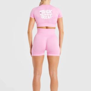 Taille adulte bon prix dames haute rue mode ensemble droit 100% coton pull haut court femmes vêtements hiver ensembles pour filles - Product Image 4