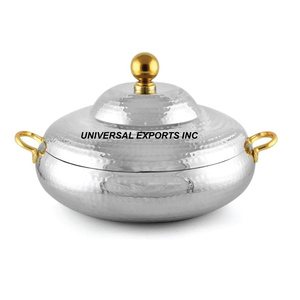 ชุดที่อุ่นอาหารโต๊ะทำจากไม้สำเร็จรูปสีทอง3ชิ้นหม้อไฟอาหรับสุดหรูสำหรับรับประทานอาหารซาอุดิอาระเบีย - Product Image 4