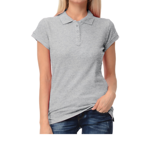 Haute qualité femmes décontracté pour polo respirant et tricoté personnalisé imprimé broderie Logo solide court usine directe - Product Image 1