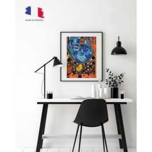 Impression artistique Blue Face de Soyu pour la décoration du salon - Product Image 2