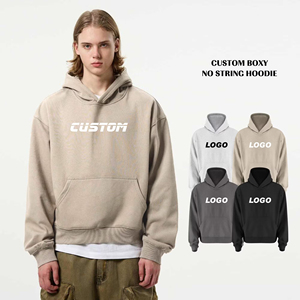 เสื้อฮู้ดดี้ทรงบ็อกซี่ ผ้าฝ้าย 100% ระบายอากาศได้ดี เป็นมิตรกับสิ่งแวดล้อม แบบไม่มีเชือกผูก สำหรับทุกเพศ ปี 2026 ขายส่ง พร้อมลายพิมพ์ดิจิทัล - Product Image 1