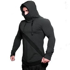 Sweats à capuche pour hommes athlétiques modernes, matière légère, tenue de sport, couvre-visage intégral, sweats à capuche de sport pour hommes - Product Image 6