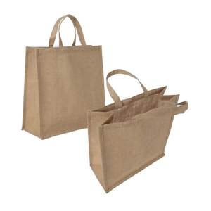 <b>Large</b> Jute Tote <b>Bag</b> Embrace Eco-Fashion Reusable High-Quality Natural Jute Shopping <b>Bags</b> for Everyday Use - Product Image 3
