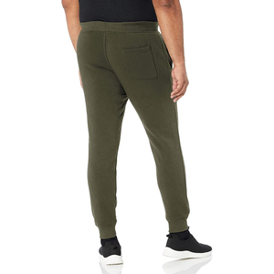 Pantalones Deportivos de Algodón Verde Oliva para Hombre, Cintura Elástica con Cordón, Estilo Casual, Bolsillos Laterales, Peso Medio, para Otoño - Product Image 2