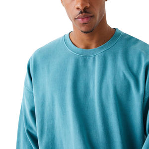 Top Trending Custom Hip Hop Style Hombres Acid Wash Sudaderas High Street Style Algodón Suelto Equipado Hombres Sudaderas - Product Image 3