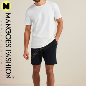 T-shirt surdimensionné en coton 280 GSM pour hommes en gros blanc uni avec conception à col rond côtelé de haute qualité Style de confort ultime - Product Image 4