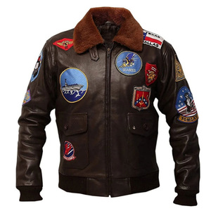 Veste en cuir de haute qualité Doublure intérieure douce Col côtelé Ajustement réglable Respirant Écologique pour le confort et la chaleur en hiver - Product Image 1
