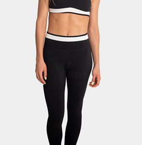 Leggings de sport taille haute personnalisés, leggings de yoga fitness pour femmes, pantalons de levage des fesses en spandex polaire 100% coton - Product Image 4