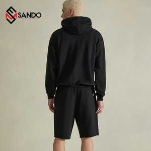 Sudadera con capucha de algodón ligero de alta calidad Unisex personalizada 3D para estampado de hojaldre lavado con ácido DISEÑO DE Treey francés bordado - Product Image 4