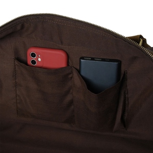 Spacious Leather Duffle Bag Travel Overnight Gym Bag With Zippered Compartments and Adjustable Shoulder <b>Strap</b> - Product Image 4