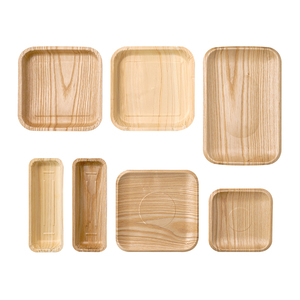 Assiette en tissu en bois écologique la plus vendue de BELLESOME (carré S) Matériau en papier innovant fabriqué en Corée pour les cadeaux de cuisine - Product Image 2