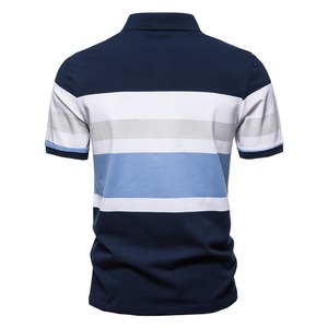 100% poliéster Dry-Fit Golf para Polo camiseta personalizada de manga corta de algodón para hombre para Polo para hombre tela de rizo con estampado Pat - Product Image 3
