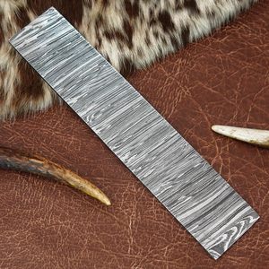 มีดแท่งเหล็กดามัสกัสทำด้วยมือมีดดีไซน์ล่าสุดสำหรับผู้ผลิตมีด - Product Image 1