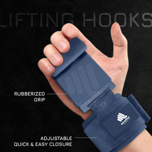 Wholesale High Quality Neoprene Non-Slip Breathable Heavy Duty Weight Lifting Hooks Custom Made 2026 - Product Image 4