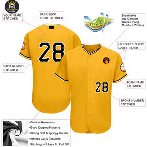 Camiseta de béisbol de diseño único personalizada, conjuntos de secado rápido transpirables de alta calidad, talla grande, fabricada en Pakistán - Product Image 3