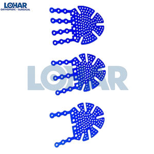 Ensemble de 3 plaques orbitales en titane de qualité médicale vétérinaire professionnelle, base d'instruments chirurgicaux - Product Image 2