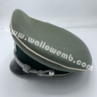 Chapeau de visière d'officier d'infanterie SS personnalisé les mieux notés couvre-chef uniforme personnalisable pour chapeau de visière d'officier