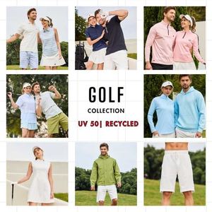 Robe de golf légère de haute qualité ODM OEM UV 50 recyclée pour polos avec short intégré brodé et logo imprimé - Product Image 3