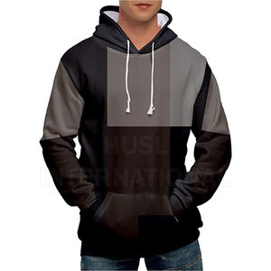 Pull-over à impression bouffante avec logo personnalisé pour adultes Nouveau design Top ventes Sweat à capuche bouffant avec votre propre logo pour hommes - Product Image 3