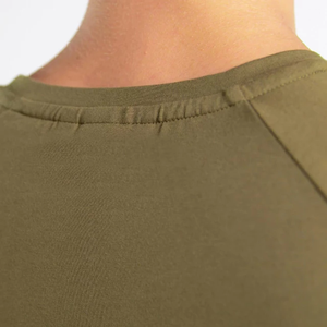 Camiseta de fitness de algodón 100% de alta calidad, ropa de calle Vintage seca, sublimación antibolitas, modelo en blanco, cuello redondo sólido para correr - Product Image 5