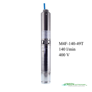 High Italian Quality Electric Submersible Water pump M4F-140-49T Farm Irrigation Deepwell Borehole High Pressure Pumps - Product Image 1