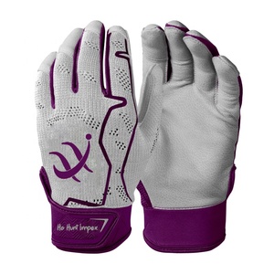 Vente en gros Gant de baseball professionnel personnalisé pour adulte Gants de frappe d'équipe en cuir de haute qualité - Product Image 4