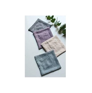 Dessous de verre en lin avec tissu en lin double couche pour décoration de table et accessoires dernier sous-verre en lin de couleur antique - Product Image 1