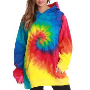 Fully Customizable High Quality <b>Tie</b>-<b>Dye</b> <b>Hoodie</b> Cotton Fleece Material Made <b>Tie</b> & <b>Dye</b> <b>Hoodie</b> For Women - Product Image 1