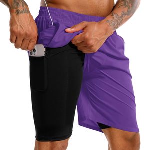 Custom Logo Breathable Quick Dry Summer <b>Men's</b> Gyms Sports With Pocket Bodybuilding Fitness <b>Walking</b> Workout Jogger Shorts For <b>Men</b> - Product Image 2