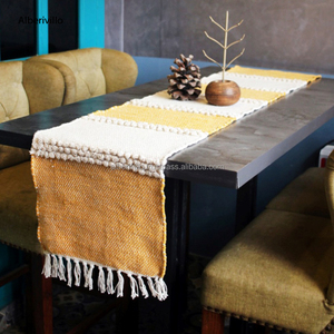 Chemin de table en coton de luxe en gros de qualité supérieure décoration vintage pour chemin de table intérieur extérieur pour décoration de table - Product Image 2