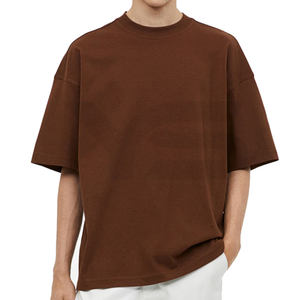 เสื้อยืดฮิปฮอปโอเวอร์ไซส์ของผู้ชายเสื้อผ้าคอตตอน100% แขนสั้นฉลากส่วนตัว - Product Image 2