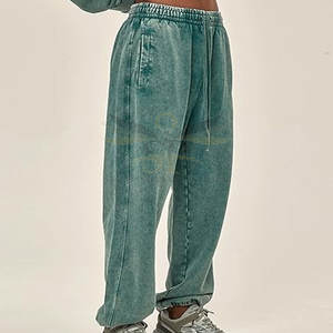 Haute Performance Dernière Conception Hommes Acide Lavage Pantalon De Survêtement Nouveau Style Marque Privée Hommes Acide Lavage Pantalon De Survêtement À Vendre - Product Image 5