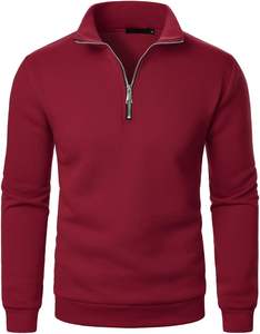 Meilleur matériau Chandails à demi-fermeture éclair pour hommes fabriqués sur mesure à des prix concurrentiels conçus en usine pour la saison hivernale - Product Image 1