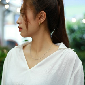 Blusas formales elegantes para mujer con mangas completas con cuello en V y estampado a cuadros Tops en ramio rayón tejido en técnica de tinte liso - Product Image 1