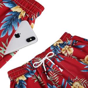 ชุดลำลองสไตล์ฮาวายสำหรับผู้ชาย เสื้อเชิ้ตติดกระดุมผ้าถักเอวยืดหยุ่นและกางเกงขาสั้น เหมาะสำหรับกิจกรรมกลางแจ้งในฤดูร้อน - Product Image 5