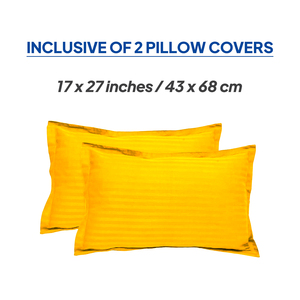 Draps de lit d'hôtel 400 fils, draps en satin de coton rayé - Product Image 4