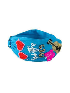 Diadema Ligera, Cómoda y Duradera, Hecha a Mano con Cuentas y Eslogan Personalizado, Accesorio para el Cabello de Tela con Texto Personalizado 2026 - Product Image 2