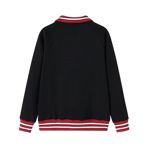 Sudadera Delta Negra con Cierre de Cremallera para Invierno |   Logotipo bordado en chenilla con relieve griego, unisex, forrado y con ribetes. |   Transpirable de Secado Rápido - Product Image 3