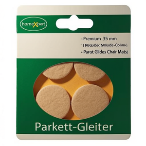 Premium 35 mm Natural Round Self-Adhesive Felt Parquet Glides Chair <b>Mats</b> - Product Image 2