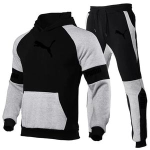 Suprex Enterprises SE-0764 Unisex Winter Plus Size 2-Piece Hooded Sweatshirt & Sweatpants Jogger Tracksuit <b>Set</b> - Product Image 6
