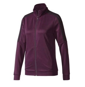 Nueva llegada de ropa deportiva de Invierno para mujer, chándal con cremallera marrón sólido en talla grande personalizada, respetuoso con el medio ambiente - Product Image 2