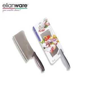 Elianware Hochwertiges Fleisch hack messer aus Edelstahl mit ergonomischem Kunststoff griff