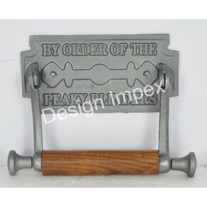 Par commande des Peaky Blinders Porte-rouleau de papier de soie pour salle de bain Vanity Heavy Duty Handcrafts Porte-papier hygiénique en métal - Product Image 5