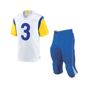 Équipe professionnelle porter le Football américain uniforme personnalisable court séchage rapide respirant unisexe vêtements de sport 100% Polyester - Product Image 6